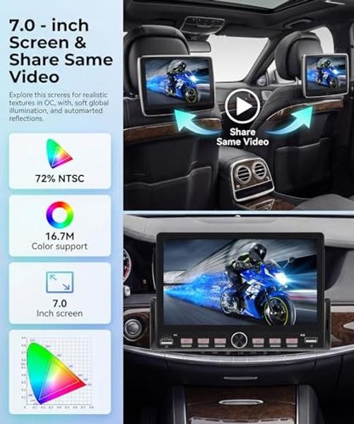 Single Din Car Stereo with Wireless CarPlay – 7 Inch with CarPlay