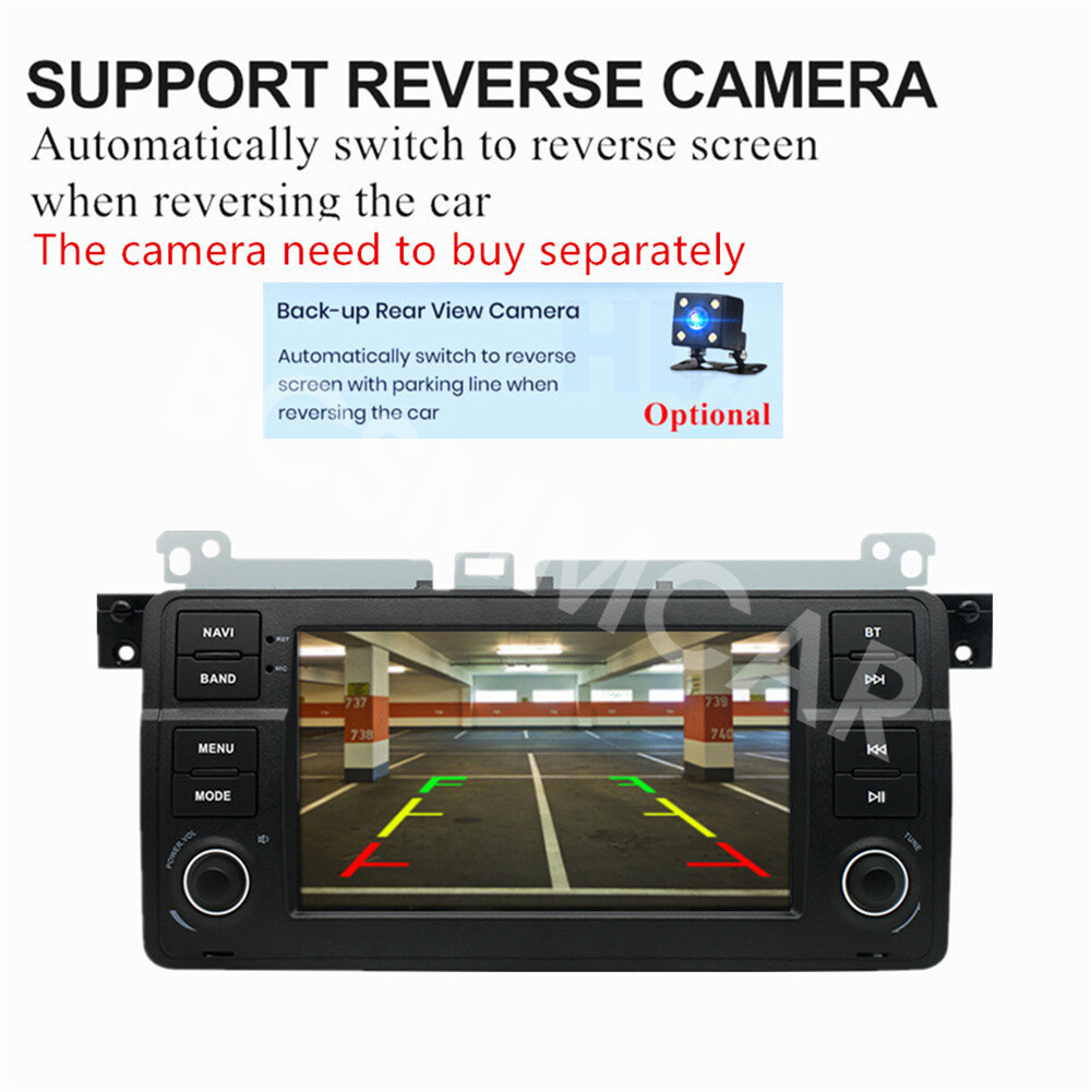 2DIN Car Radio MP5 Player Head Unit BT FM Fit For BMW E46 2-door Coupe 1999-2006