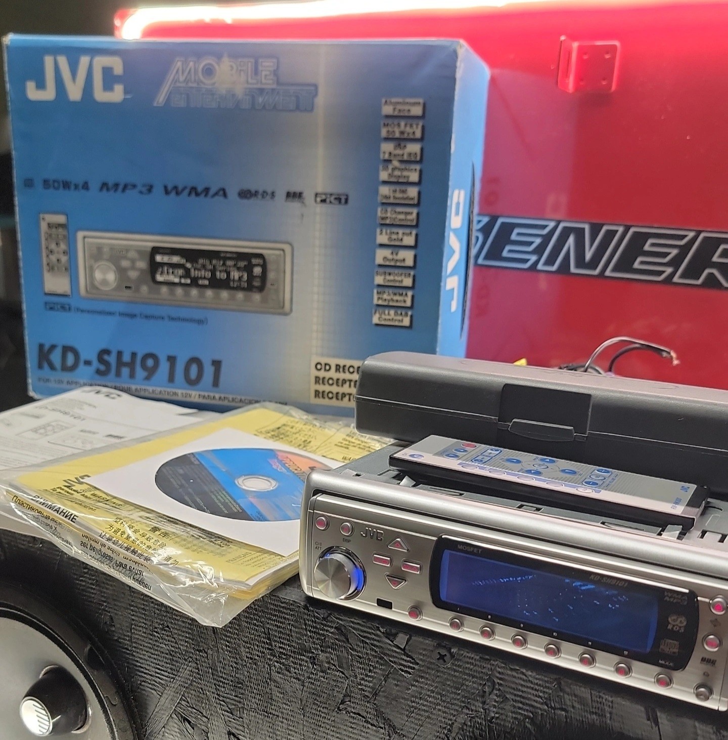 DSP JVC KD-SH9101 1 DIN Car Stereo Radio Head Unit Detachable Face(Concert Hall)
