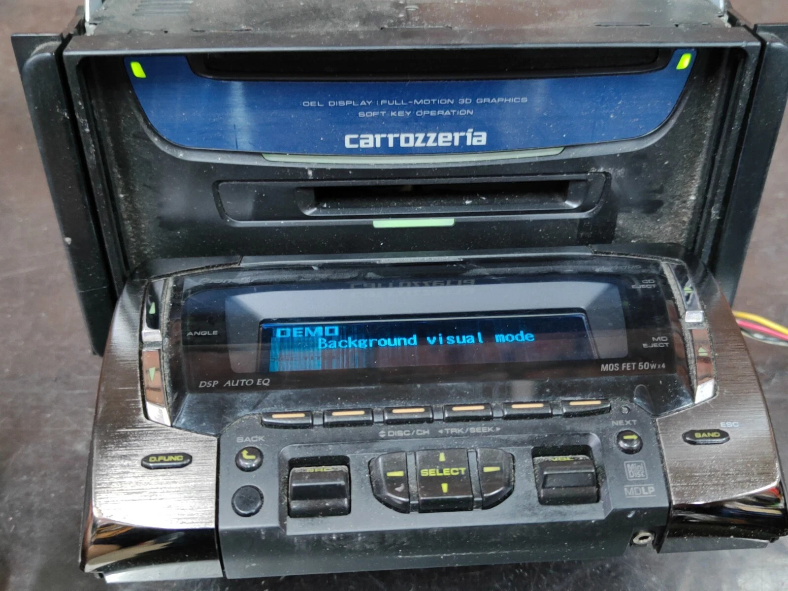 Pioneer FH-P717MD Carrozzeria Car Audio DSP Main Unit MD CD Player 2DIN Japan