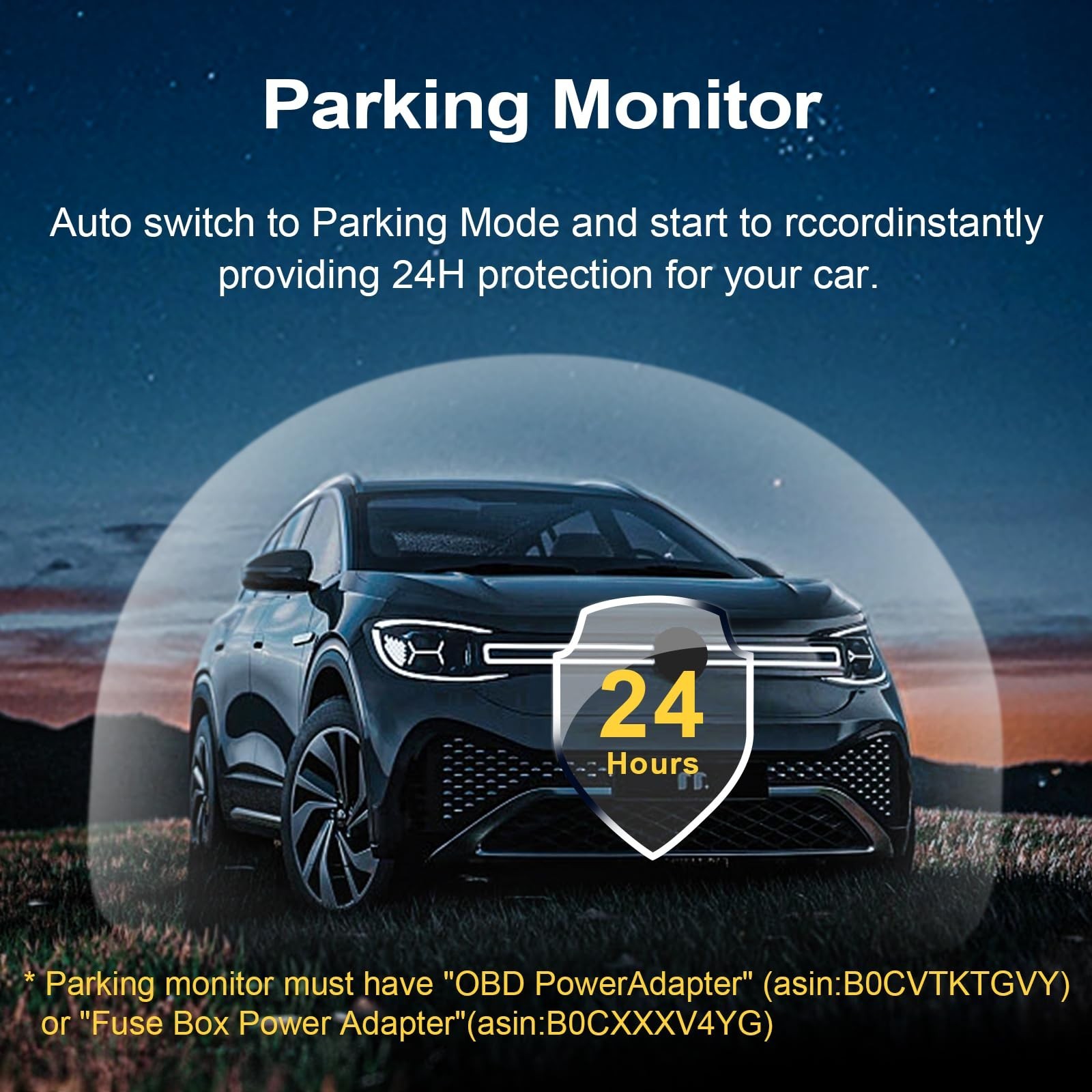 Front 4K & Rear 1080 Dash Cam Fit for Ford Bronco 2021 2022 2023 2024(Model A…