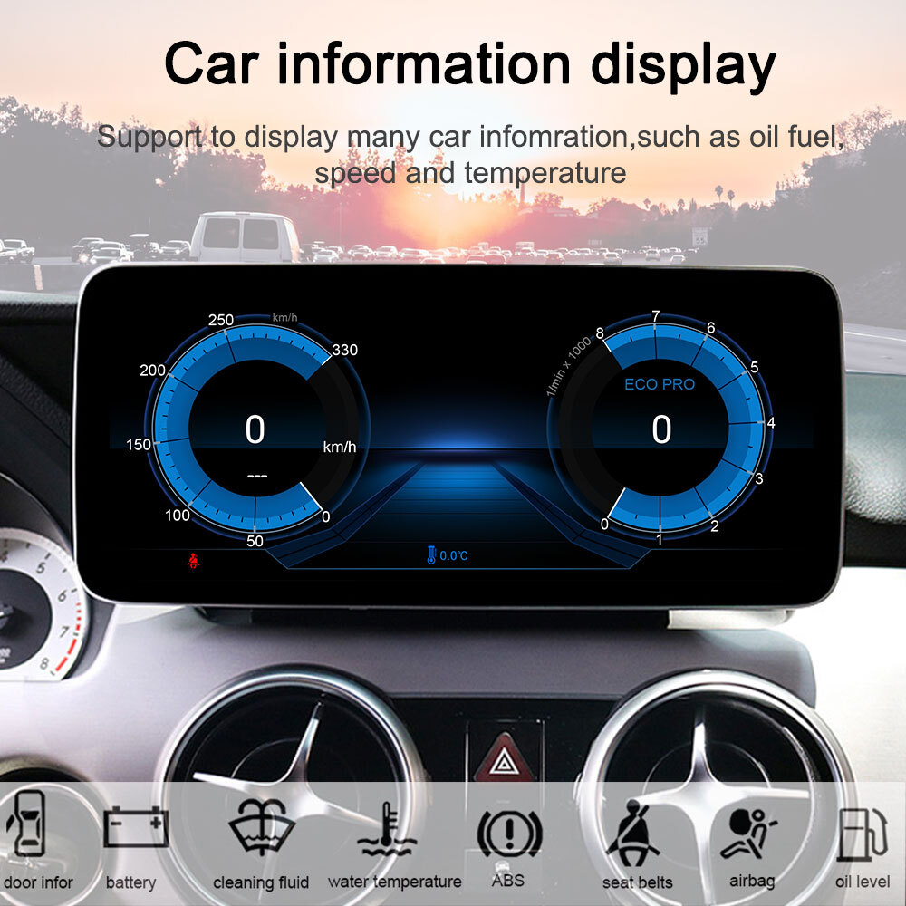 10.25″HD Car Stereo Player for Benz W204 C-class 2008-2010 GPS Carplay WiFi SWC