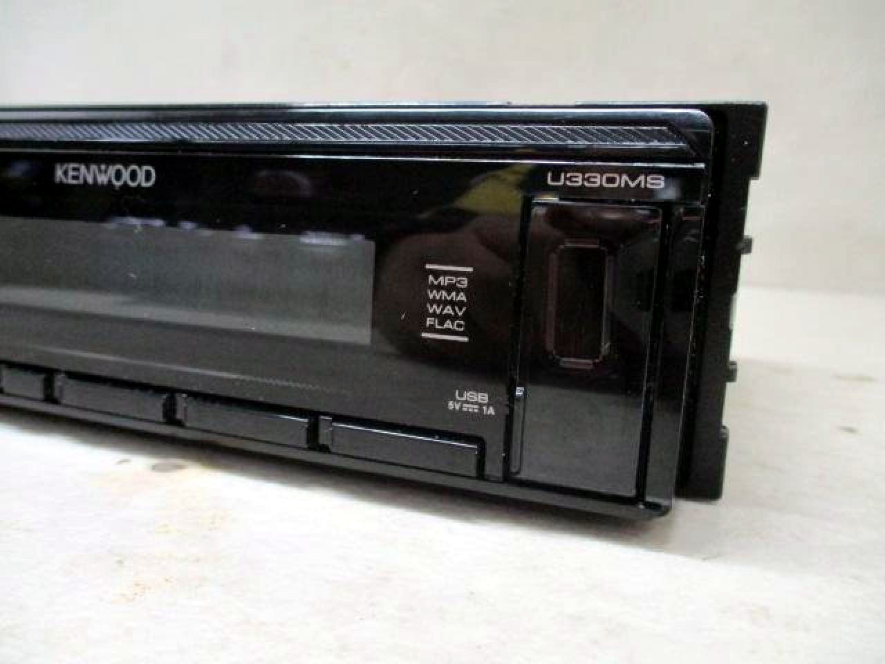 Kenwood U330MS Single DIN Car Stereo Receiver Tested Working USB AUX w/ Manual