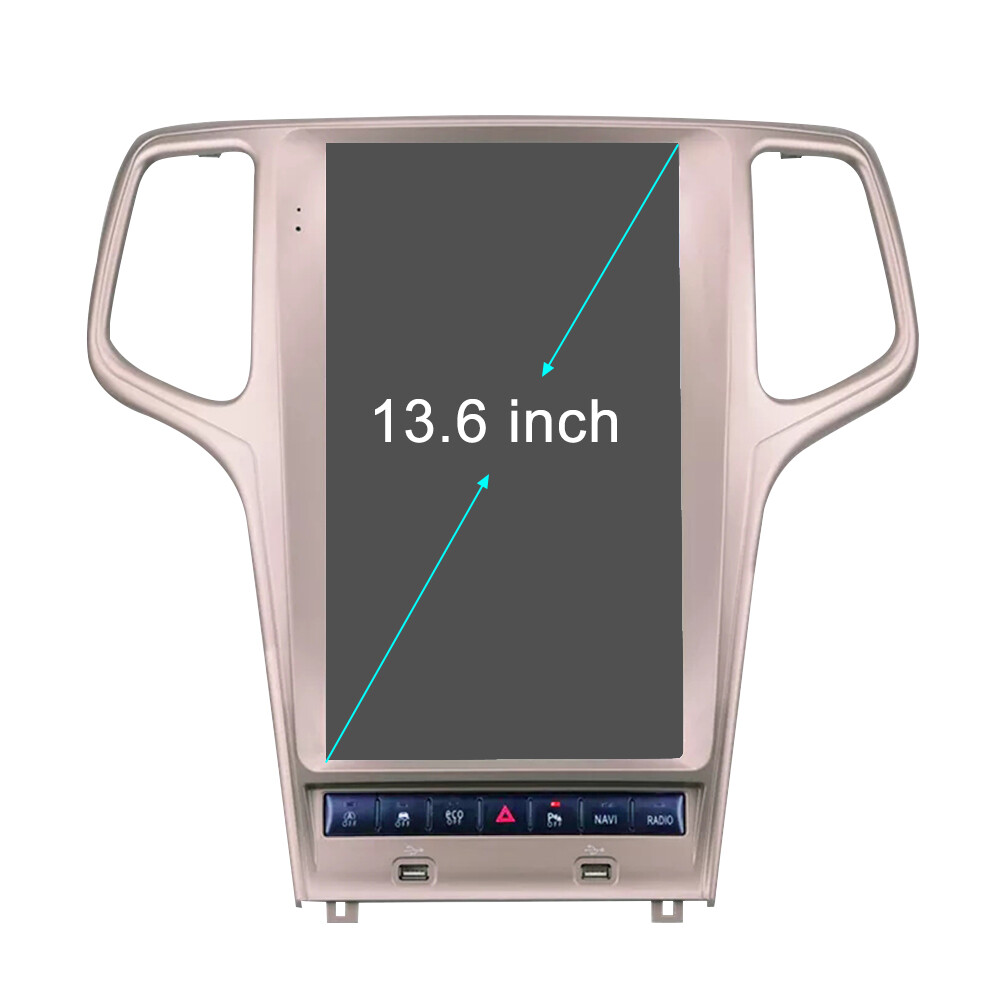 13.6″HD Car Radio for Jeep Grand Cherokee 2014-2019 GPS Bluetooth DSP Phonelink
