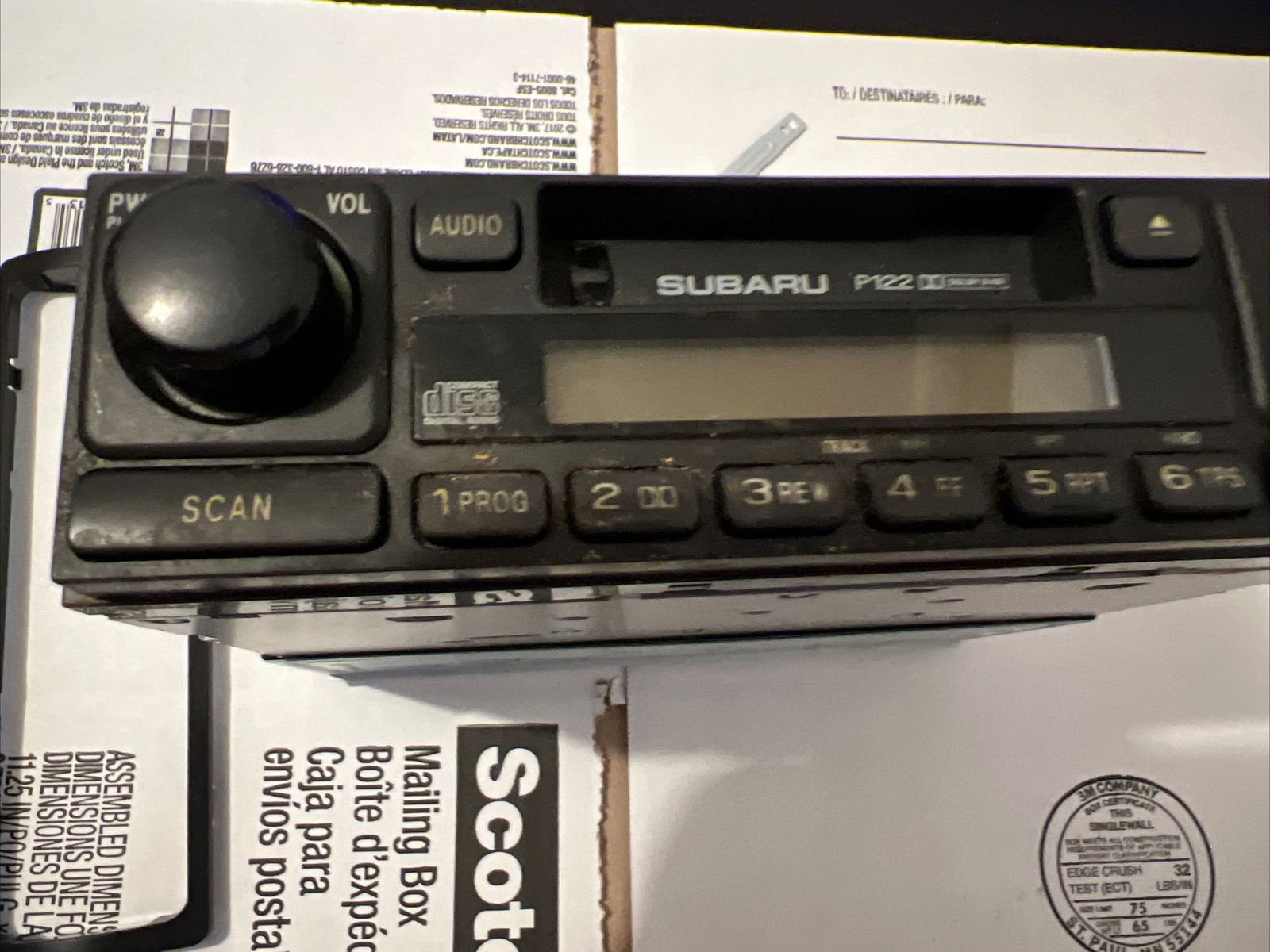 Subaru P122 car stero cassette player Untested