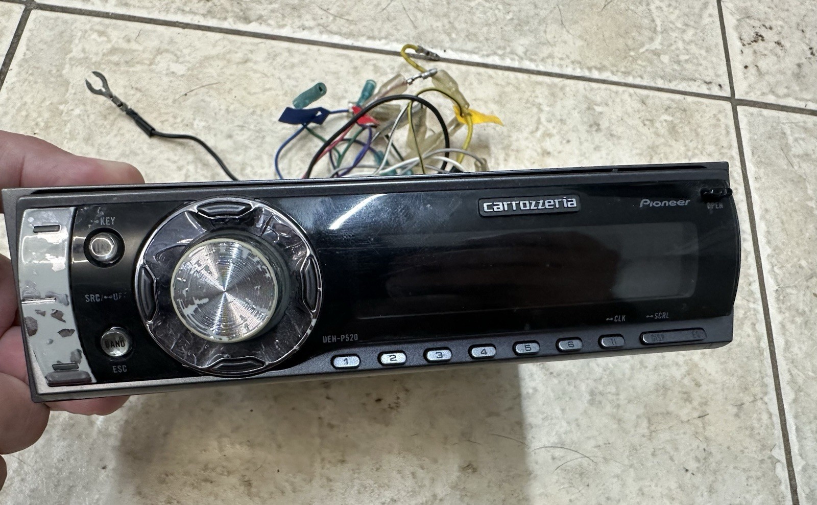 Pioneer Carrozzeria DEH-P520 1DIN CD MP3 Retro JDM Radio