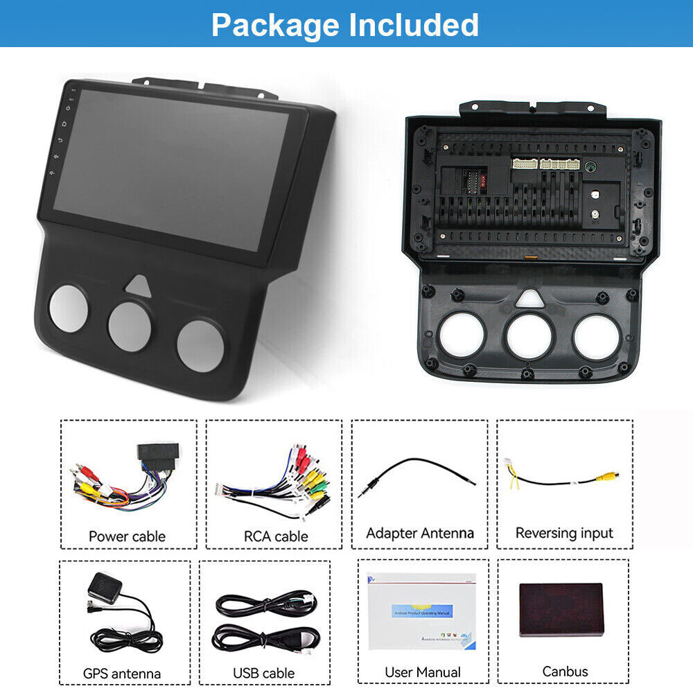 4+64G Android 14 For 2013-2018 Dodge Ram 1500 2500 3500 Car Radio Stereo Carplay