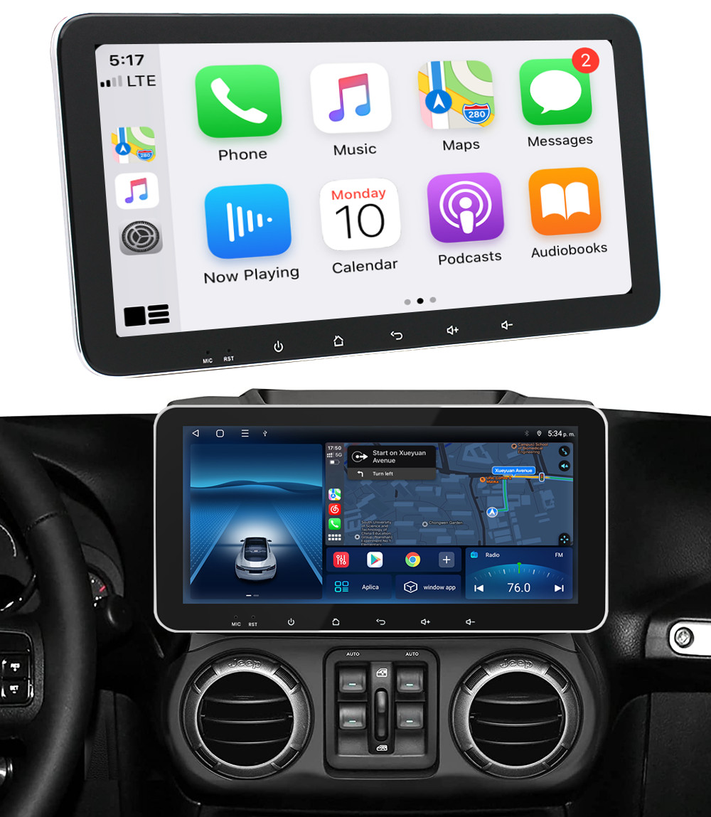 For Jeep Patriot 2009-2016 Android 14 Car Stereo Radio GPS NAVI WIFI FM BT RDS