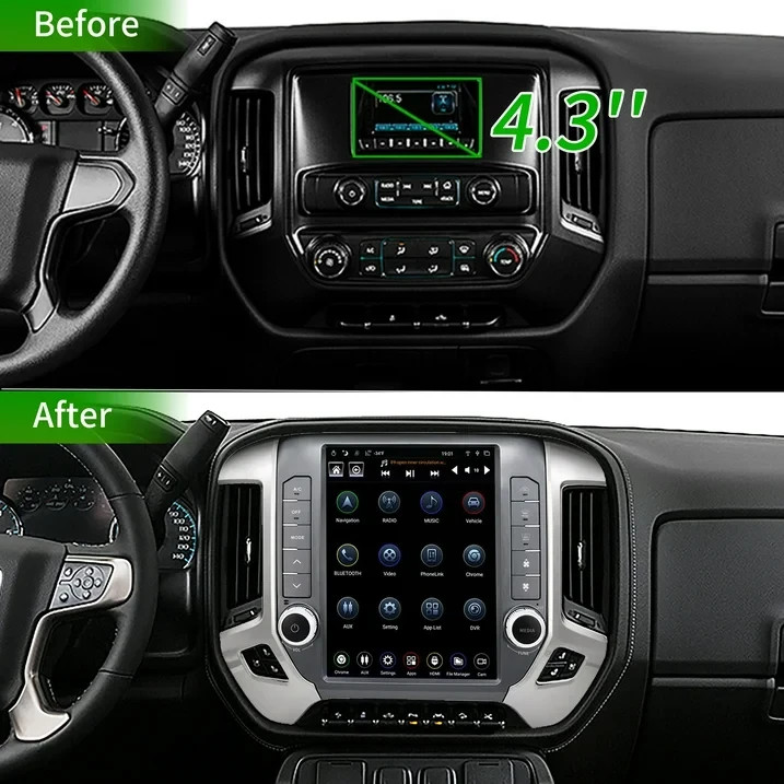 GEN 4 Android Car Stereo Radio For 2014-2018 Chevrolet Silverado GMC Sierra GPS
