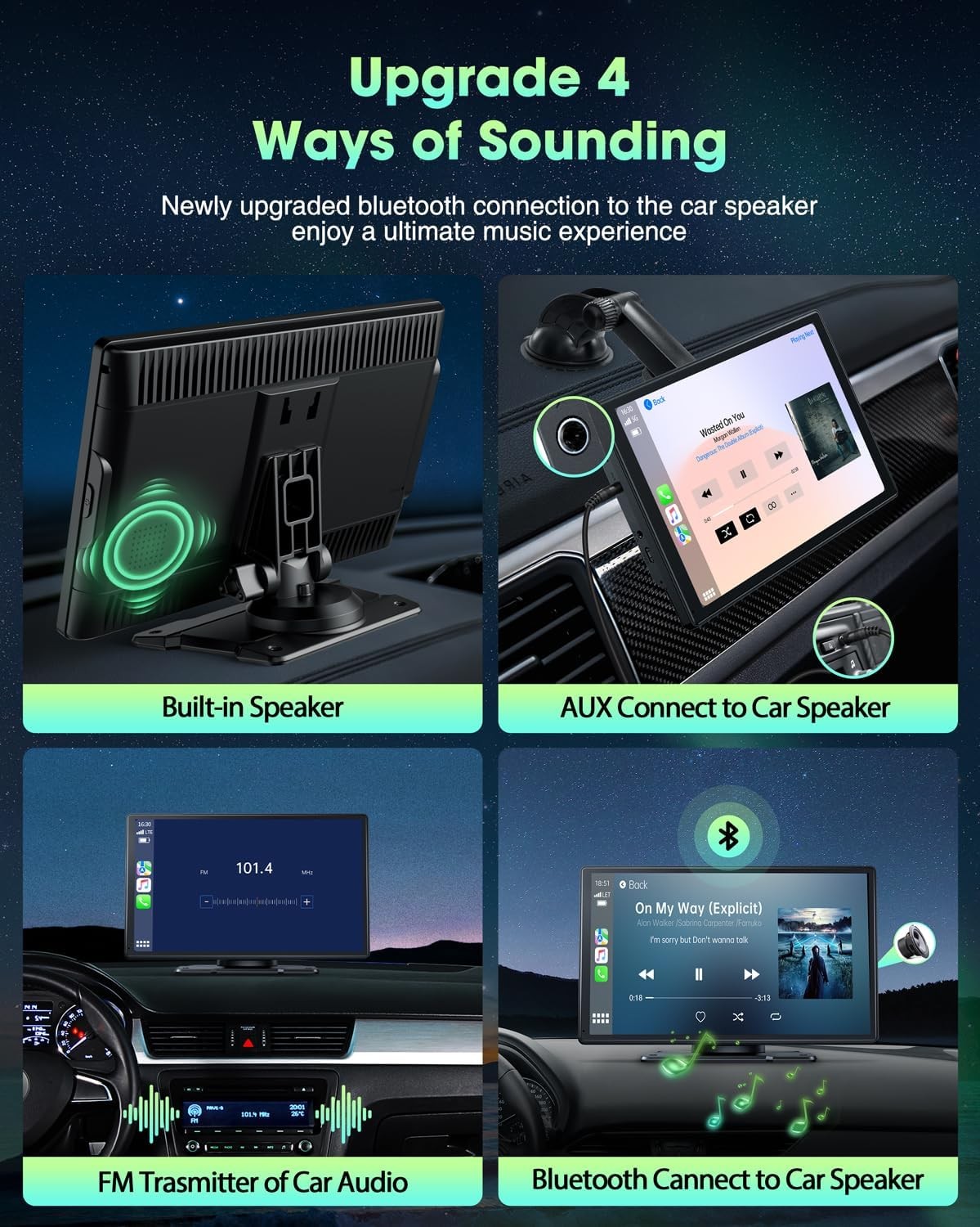 9″ inch Touch Screen Car Stereo Radio Wireless Apple Carplay Android Auto GPS