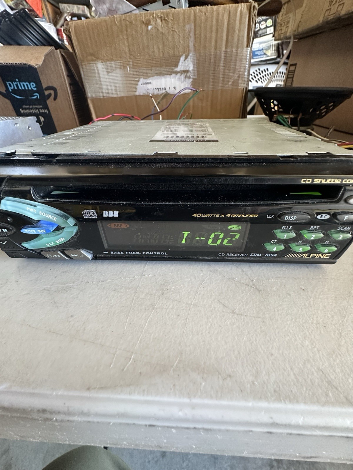 ALPINE TDM-7574 & CDM-7854, Radio Cassette & Radio CD, Both Tested And Working