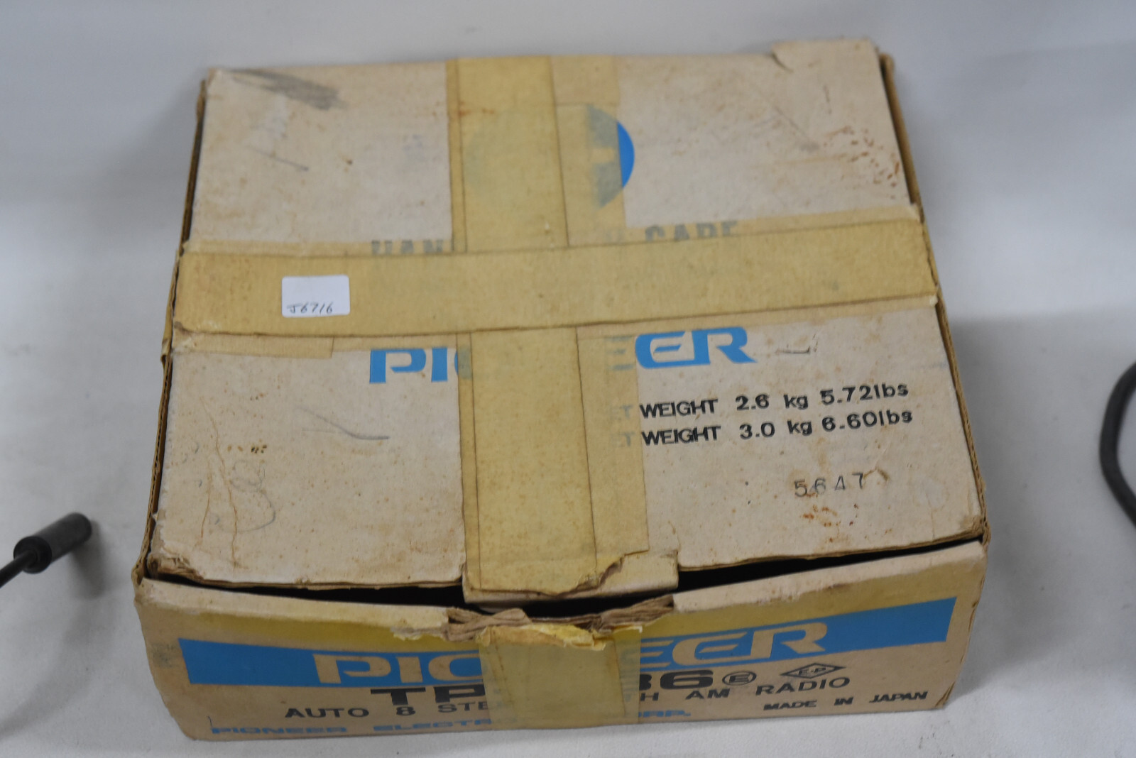 Pioneer TP-A86 8-Track Tape Player Car Stereo with AM Radio – Vintage – NEW Belt