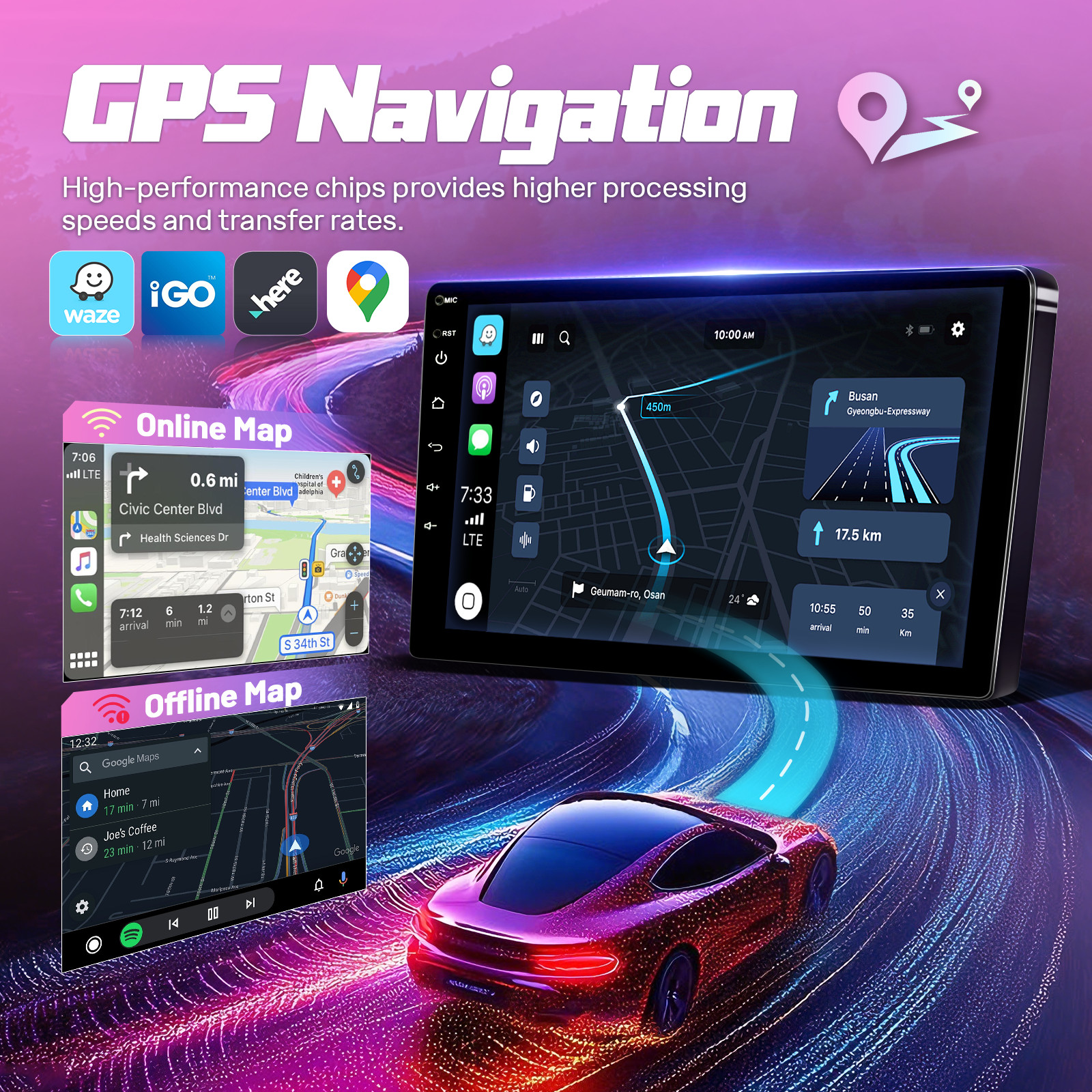 12.1″ Car Radio Tesla Screen For Ford Explorer 2011-2019 Android 13 Carplay GPS