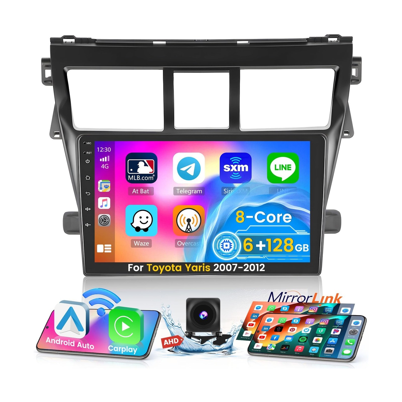 [8 Core 6G+128G] Android Radio for Toyota Yaris Vios 2007-2012 with Wireless …