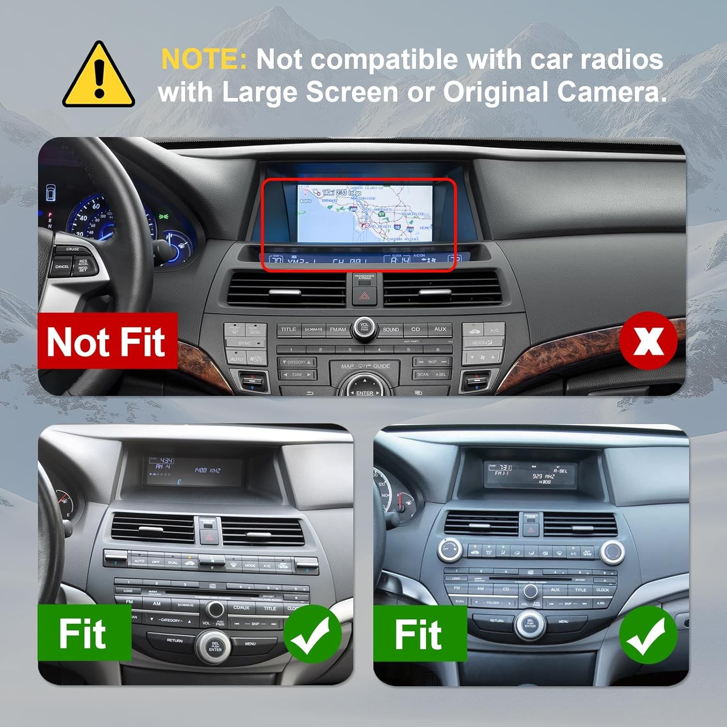 AUMUME Honda Accord 2008-2013 Android 14 Car Stereo 10.1″ Wireless CarPlay