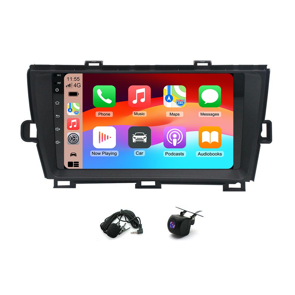ANDROID 15 CAR STEREO FOR TOYOTA PRIUS 2010-2015 APPLE CARPLAY GPS NAV 4GB+64GB