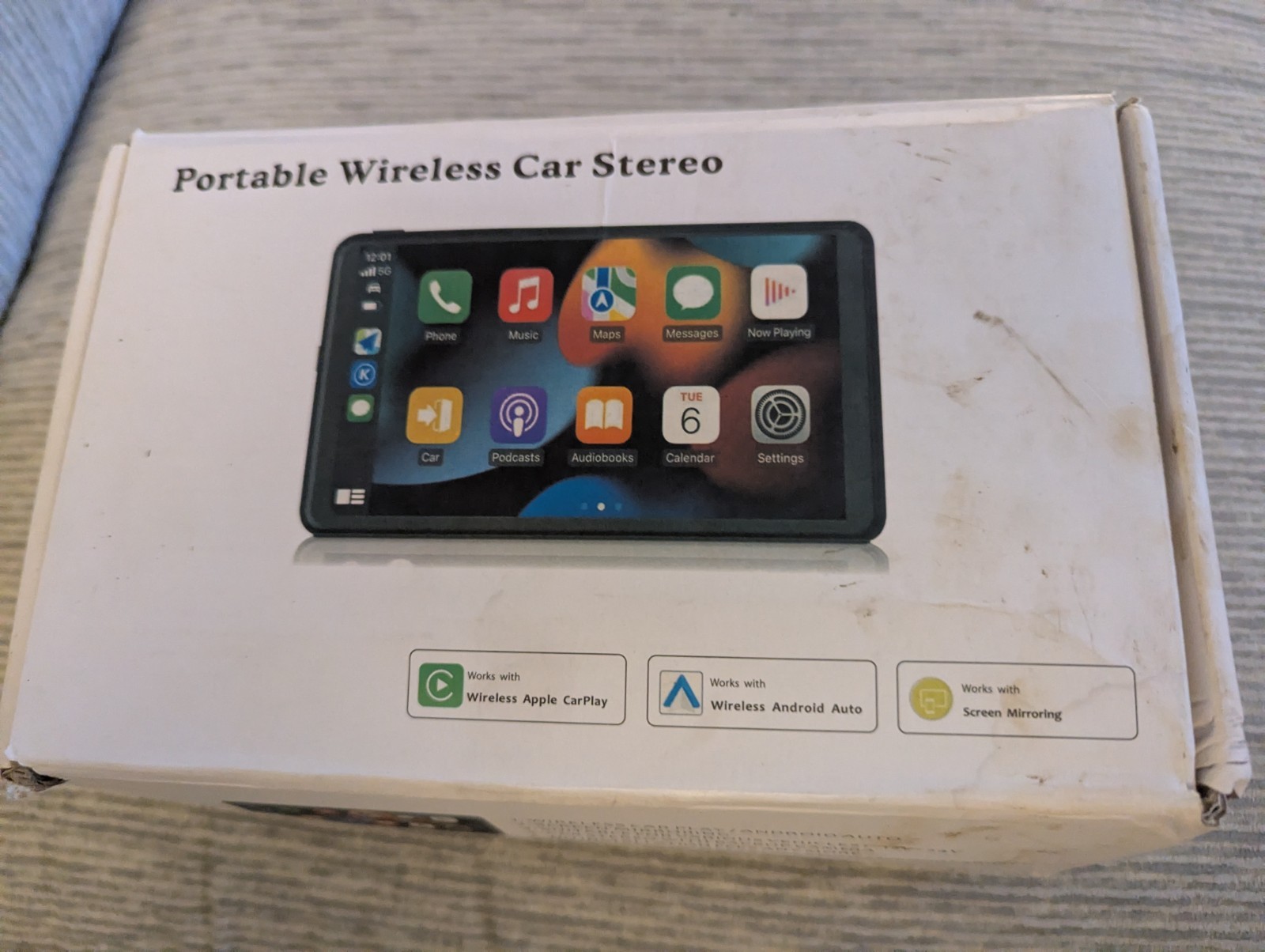 Brand New Portable 7” Wireless Touch Screen Car Stereo Apple Android Compatible