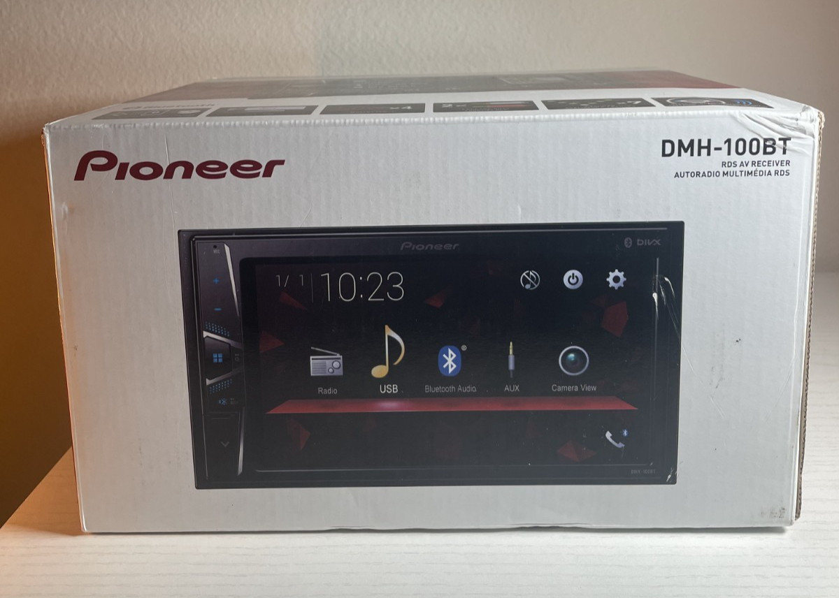Pioneer DMH-100BT, Touchscreen, Bluetooth, USB, Receiver Stereo BRAND NEW