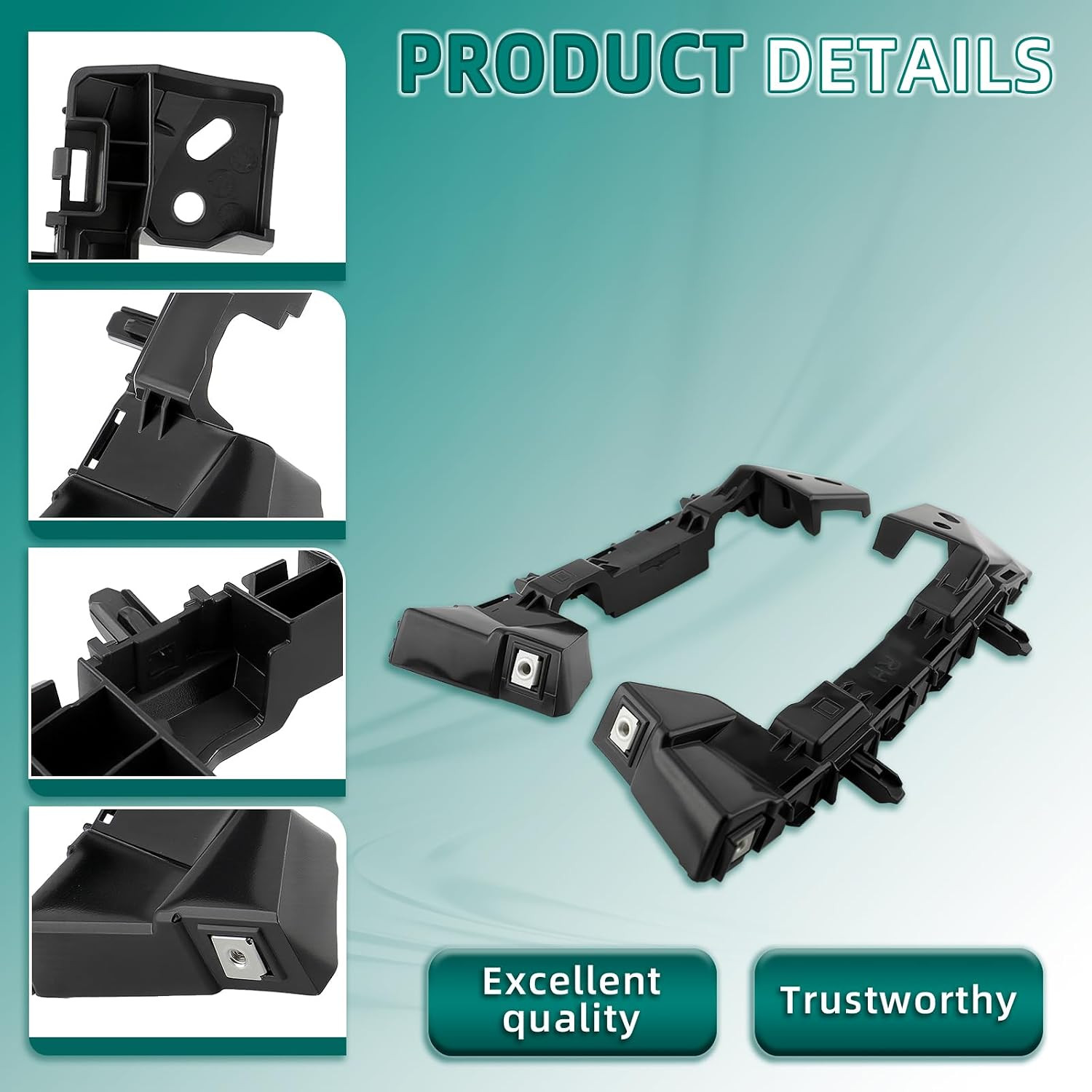 AUTOKAY 84229330 84229332 Front Bumper Retainer Bracket Set Fits for Chevrolet C