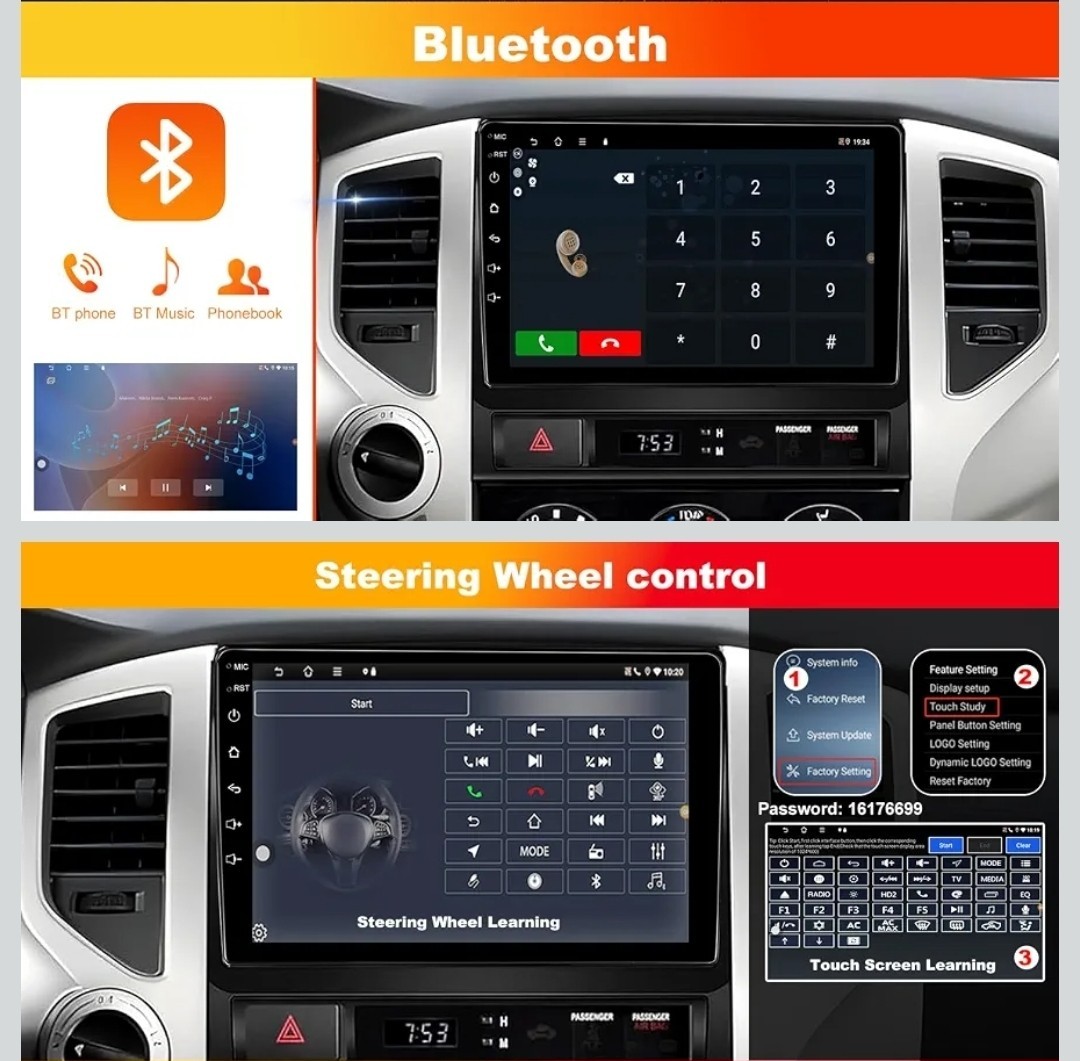 Carplay Car Radio Stereo GPS Navi 9 Inch Head Unit For Toyota Tacoma 2005-2011
