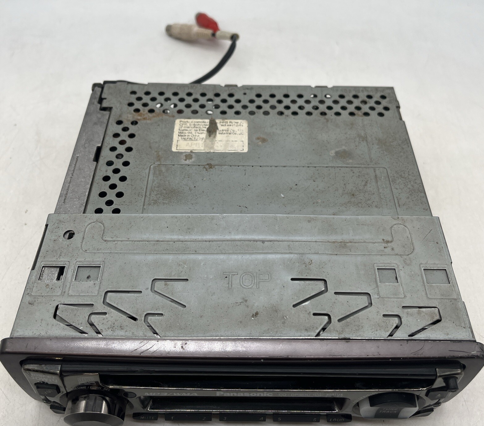 Panasonic CQ-DP383U Car Stereo CD Player 50Wx4, MP3/WMA Sirius Ready Untested