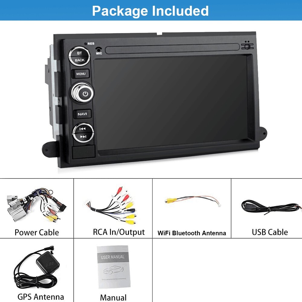 FOR FORD F150 2004-08 7″ANDROID 15 CARPLAY CAR STEREO RADIO GPS NAV WIFI BT 64GB