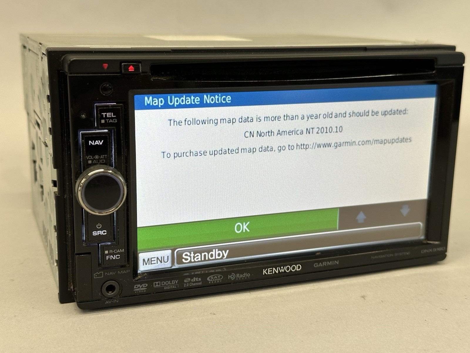 Kenwood DNX5160 Bluetooth Apple Car Play GPS Navigation CD DVD Touchscreen Radio