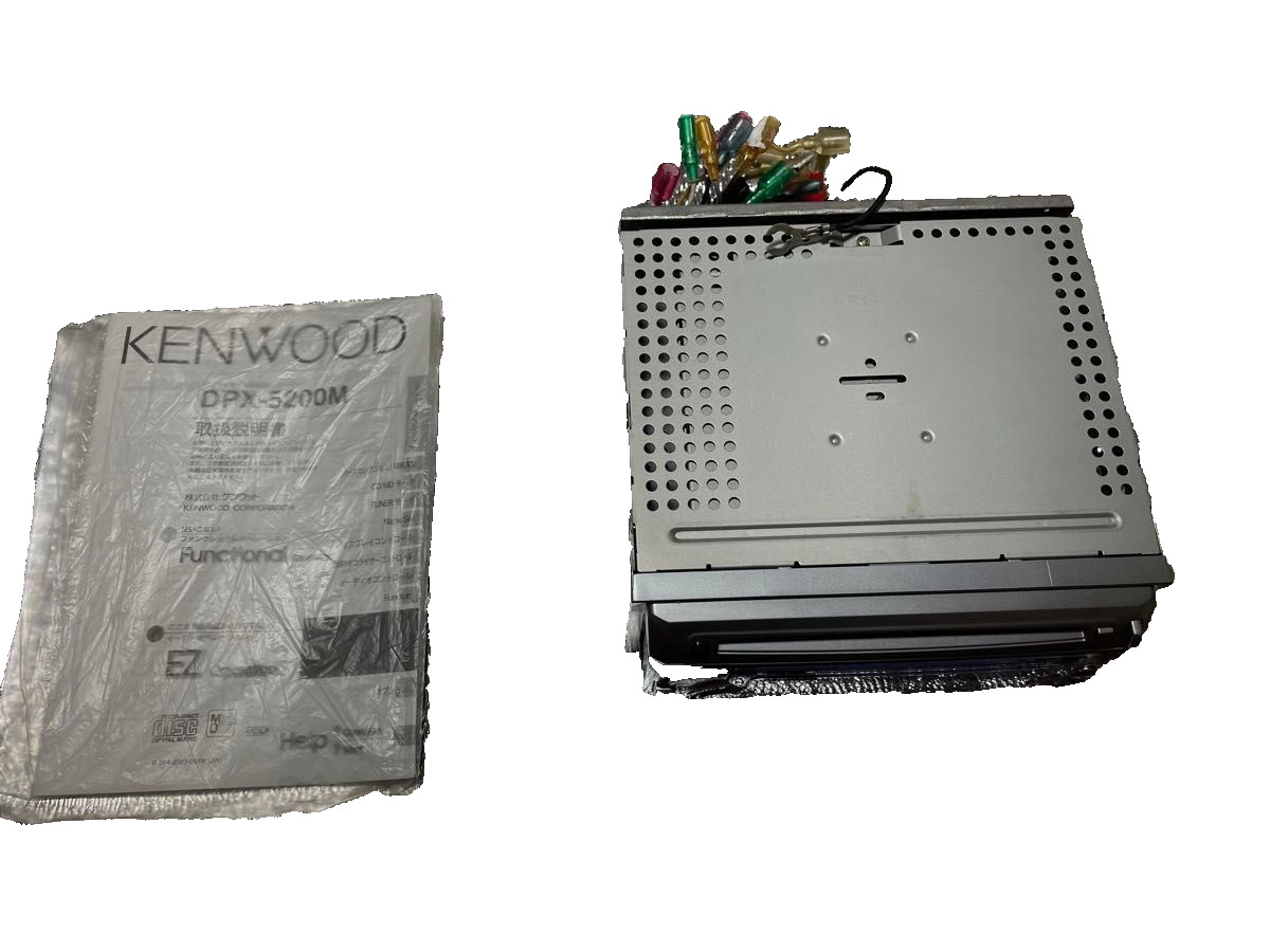JDM Kenwood DPX-5200M 2DIN CD MD Player Receiver MiniDisc Vintage Audio Tested