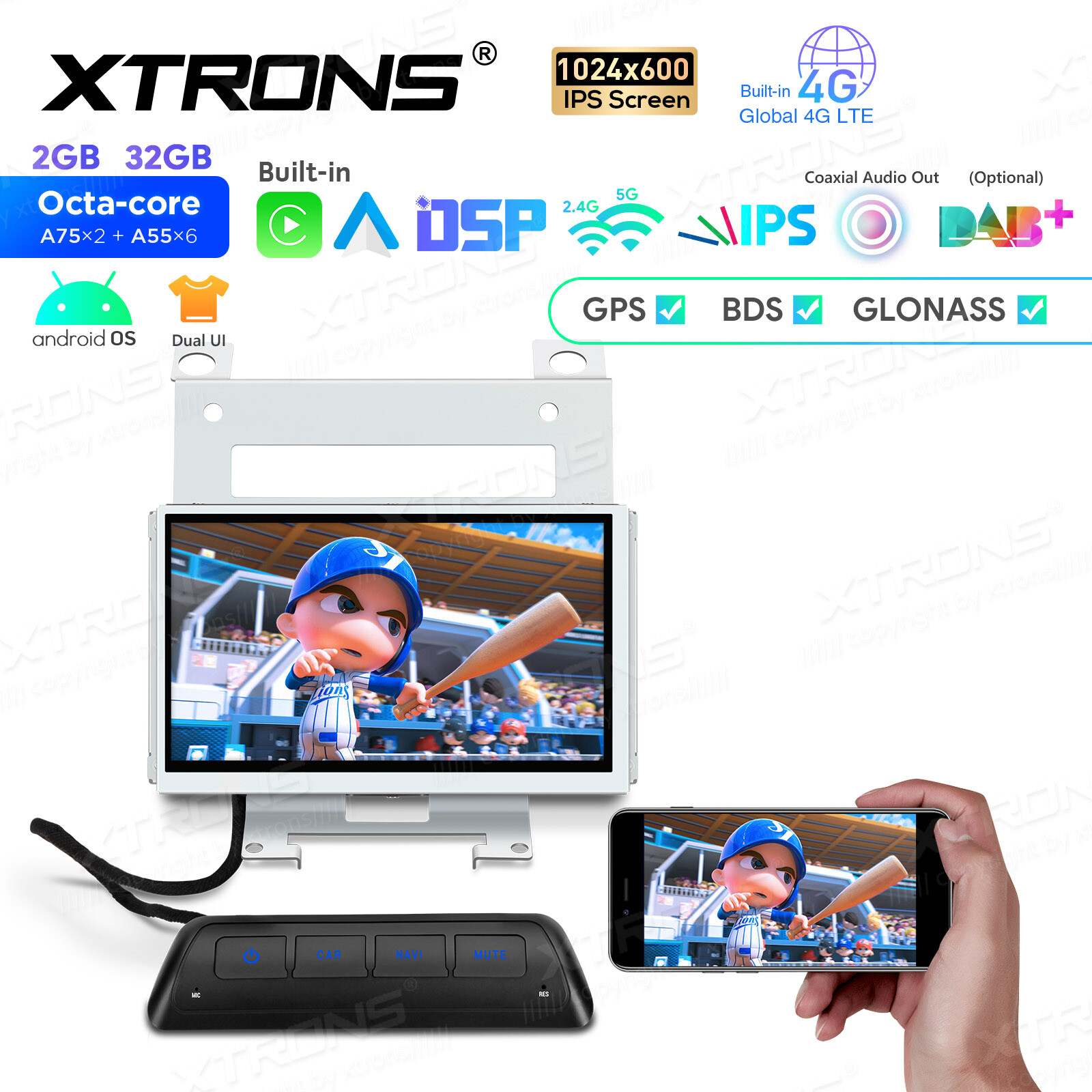 Android 14 8-Core Car Stereo GPS 4G LTE WiFi For Land Rover Freelander 2 2007-12