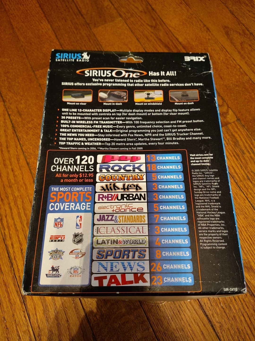 NOS Sirius Satellite Radio Sirius One SV1 All In One with Remote Control
