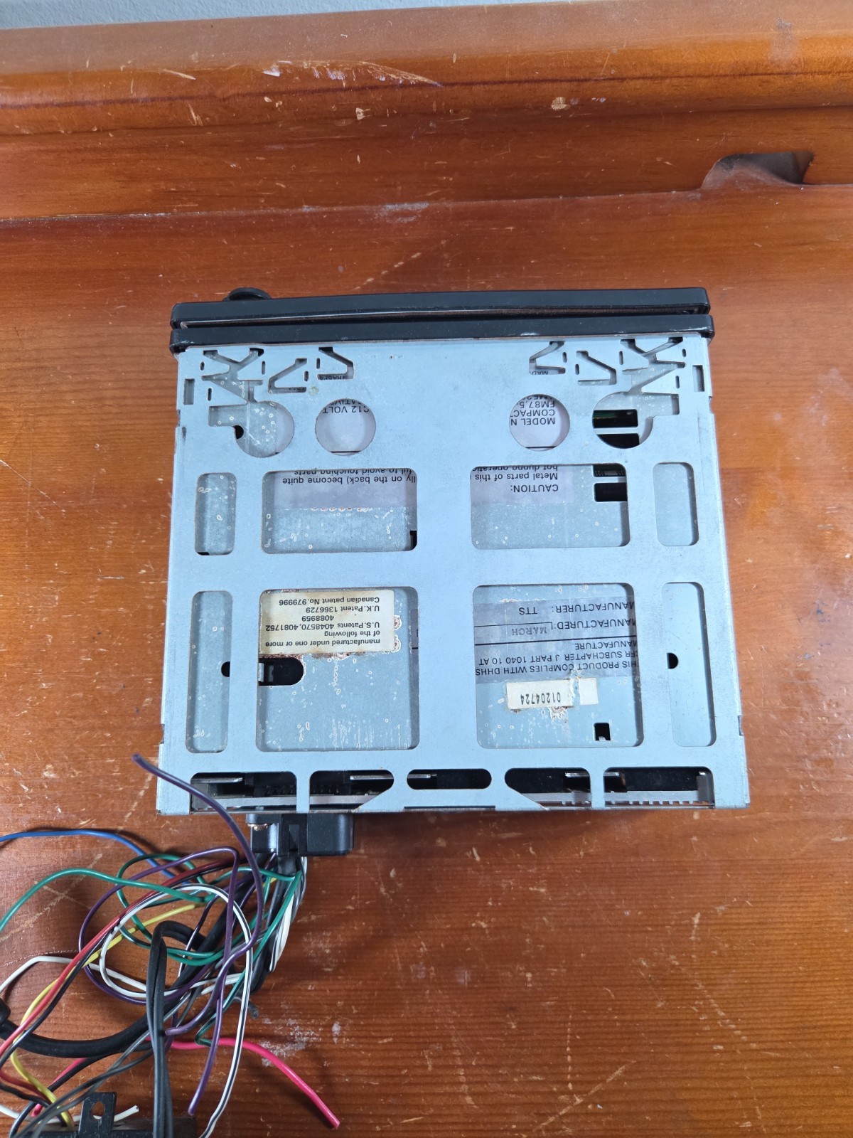 Sanyo ECD-8500 Pull-Out Car Stereo CD Player AM/FM Radio Rare Untested
