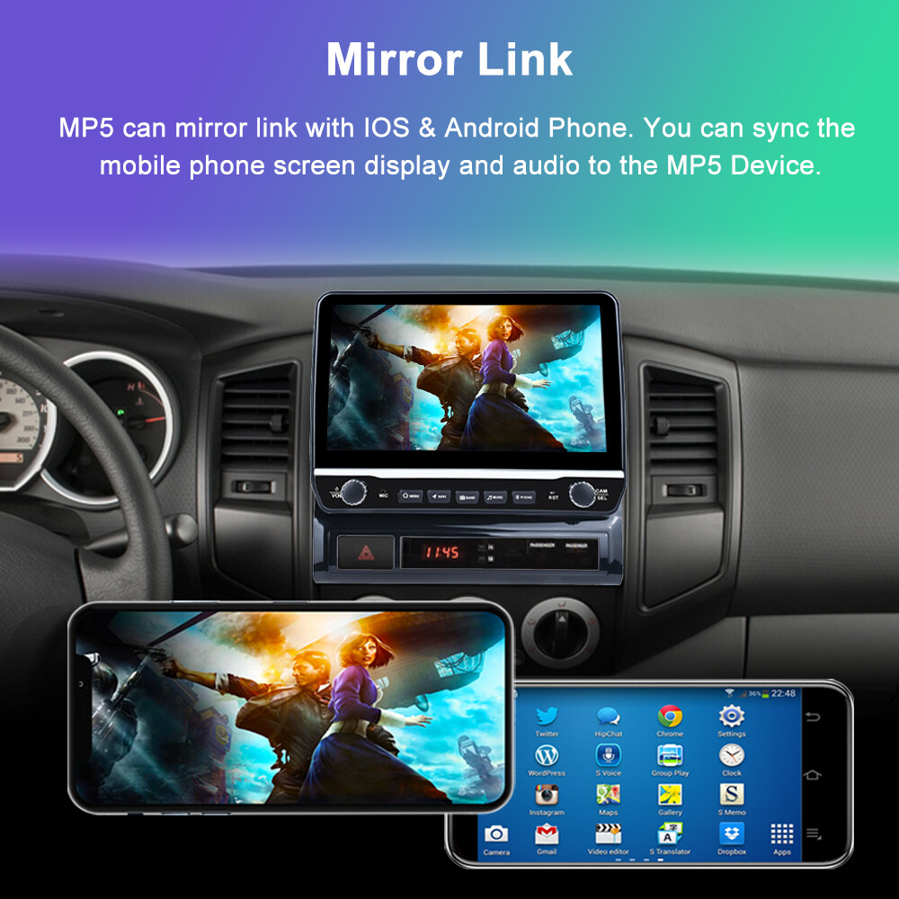 10.1” Car Radio Stereo For Toyota Tacoma 2005-2013 Android 13 GPS WIFI Carplay