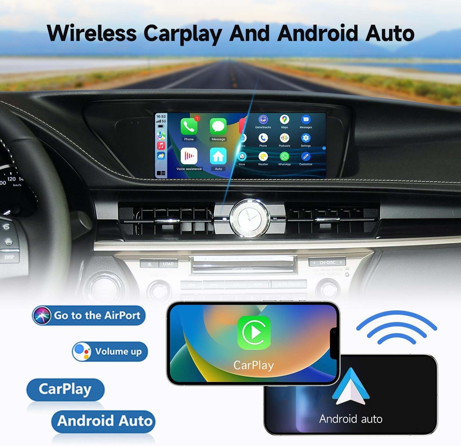 10.25″ For Lexus ES 2013-2017 Android Car Radio Stereo GPS Navi Carplay 8G+128GB
