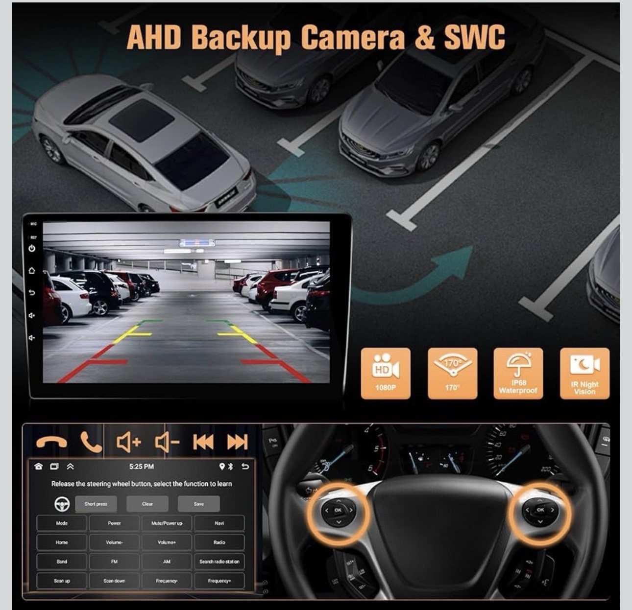 Naifay Android Car Radio for BMW 3 Series (E90/91/92/93) Touchscreen, Back Up Ca