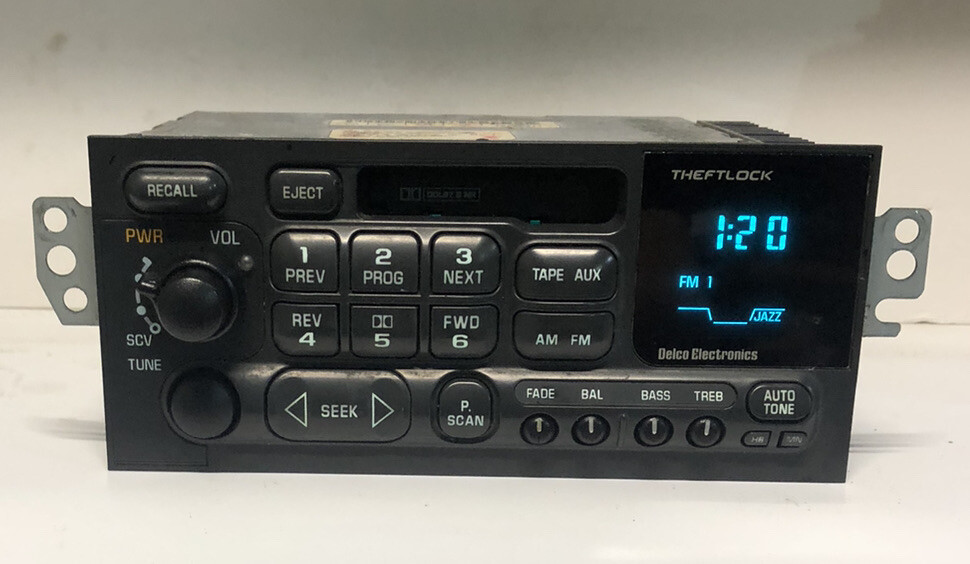 95-00 Chevy S10 Lumina Cavalier Venture Blazer cassette Oem radio Delco 16259771