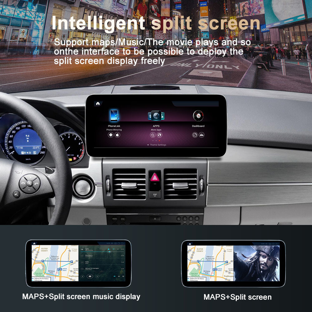 Ugode 12.3inch Android Screen Upgrade Stereo Mercedes Benz GLK 2009-2012 NTG4.0