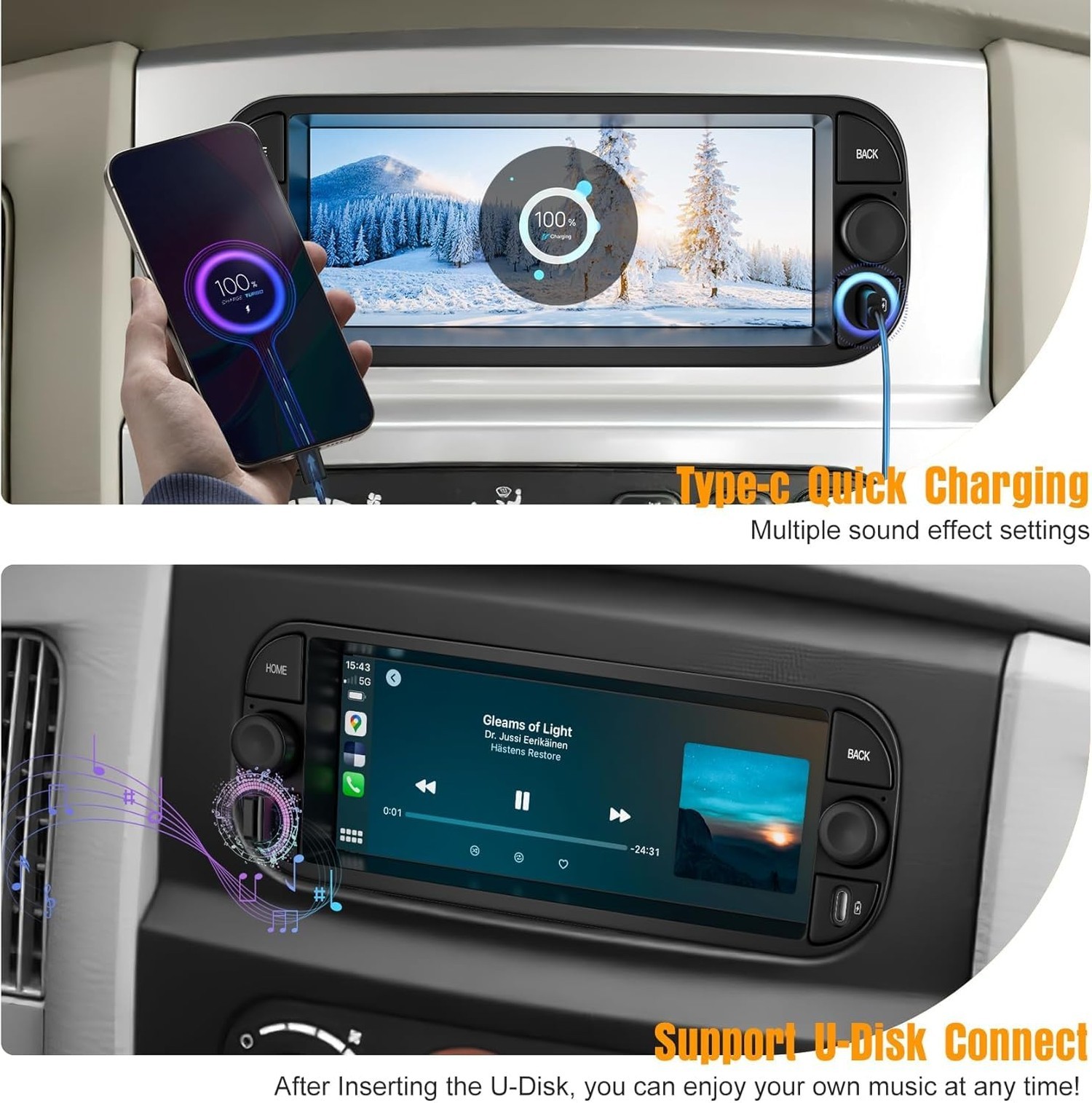 6.8″ QLED Touch Screen Car Radio for Dodge RAM 2002 2003 2004 2005 2006, for …
