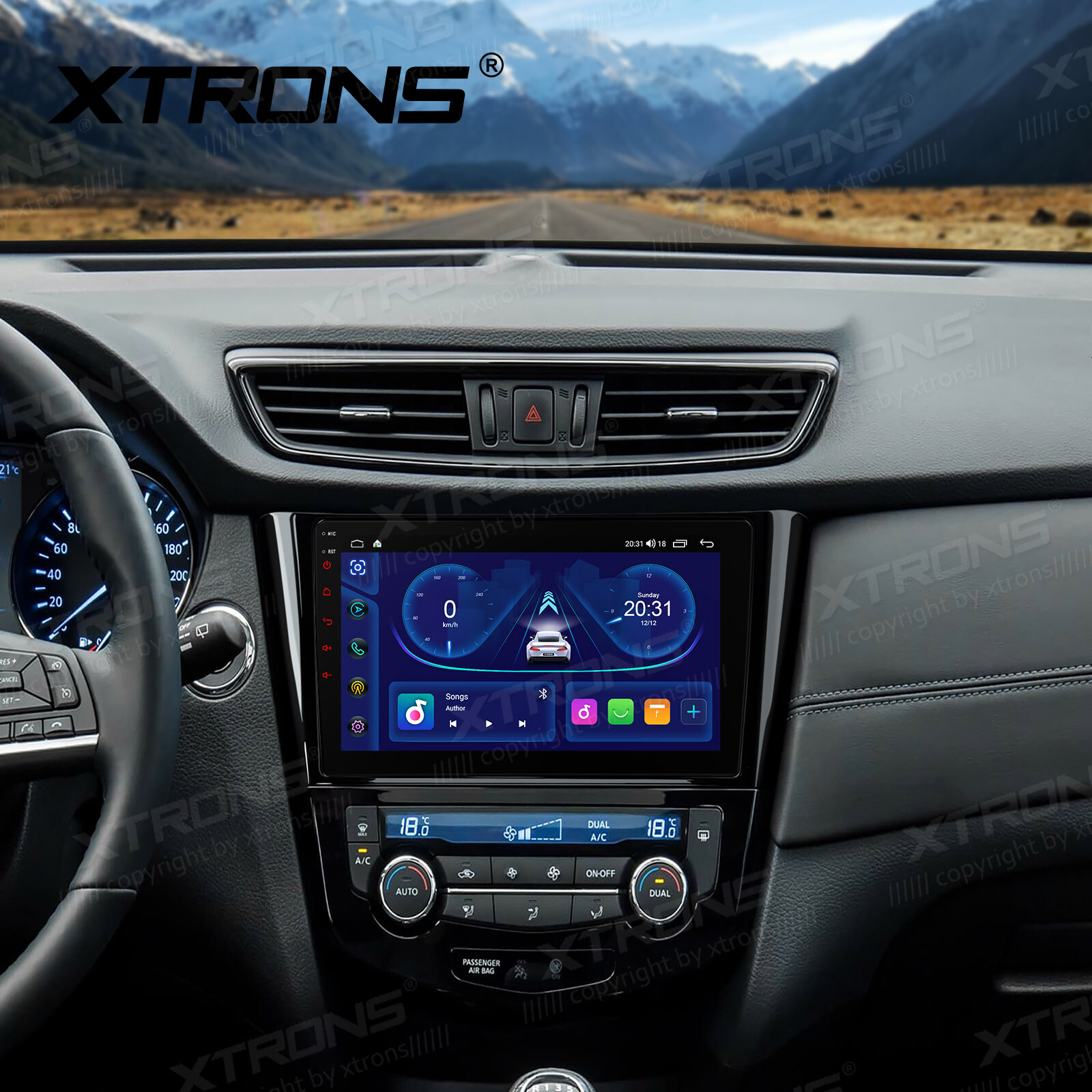 10.1″ Android Radio for Nissan Rogue 2014-2018 8-Core 4GB+64GB BT 4G LTE CarPlay