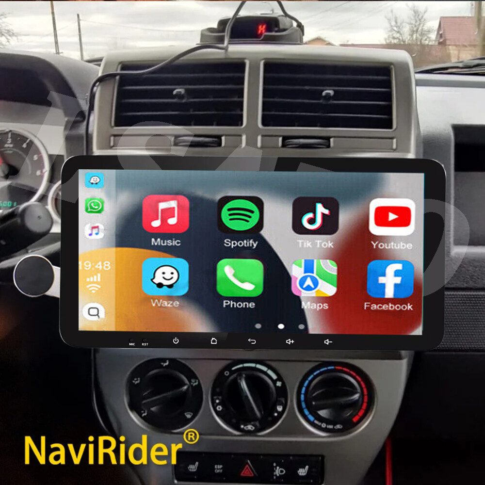 10.6″ Car Radio with CarPlay Android Auto For Jeep Liberty 2008 2009 -2012