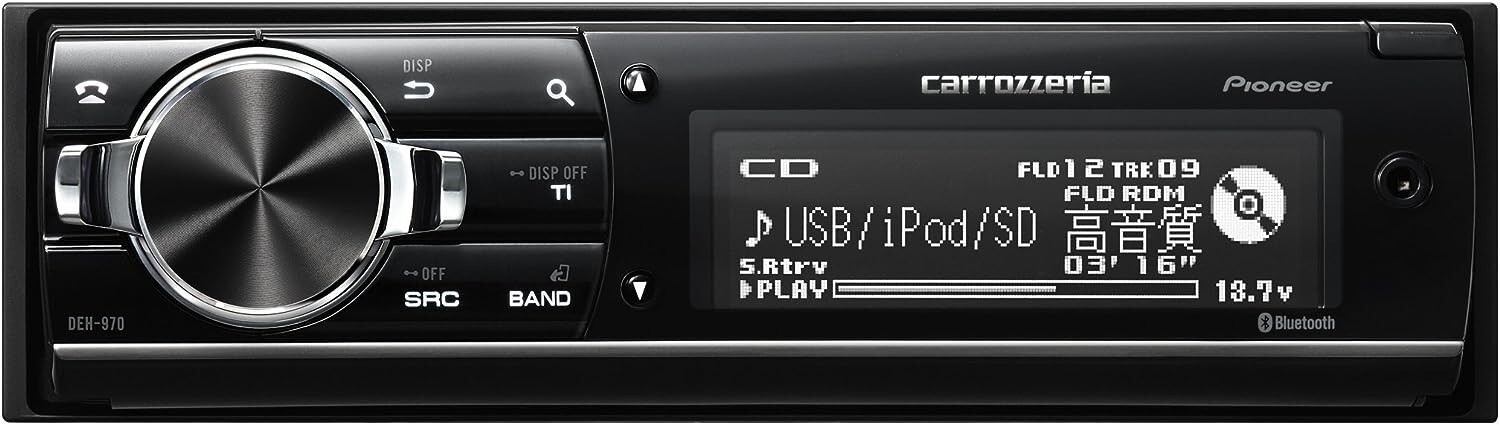 Pioneer Carrozzeria DEH-970 Car Audio In Dahs Unit 1DIN CD USB Bluetooth SD