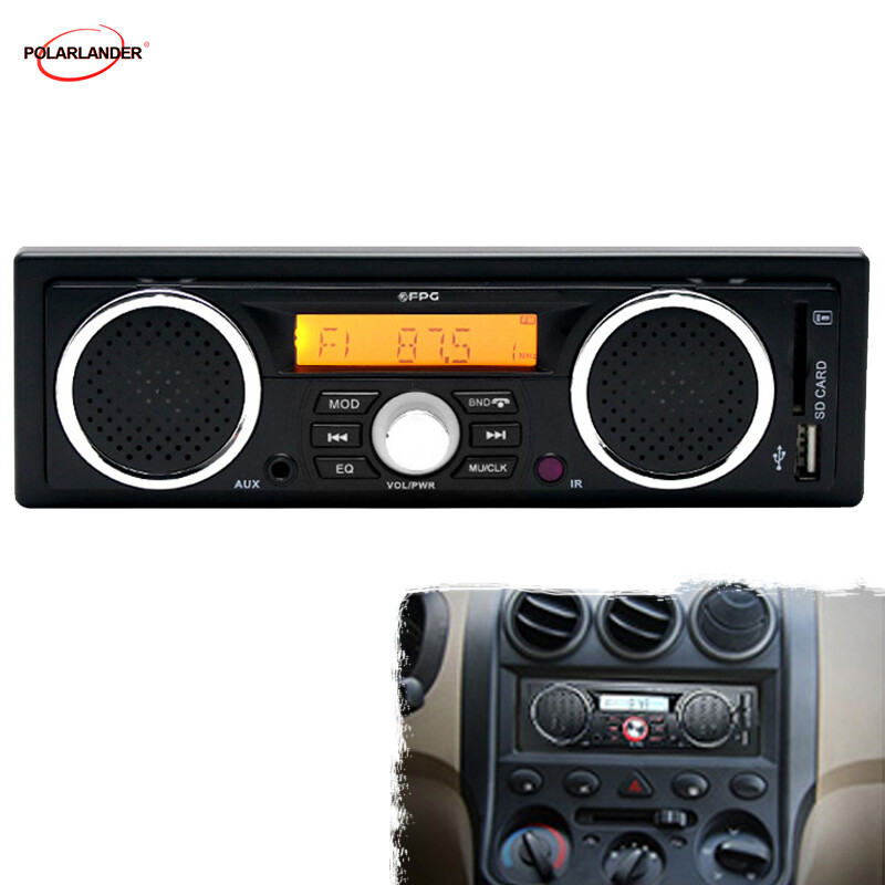 In-Dash MP3 Player USB AUX Bluetooth Car Radio Stereo Built-in Speakers 2.5Inch