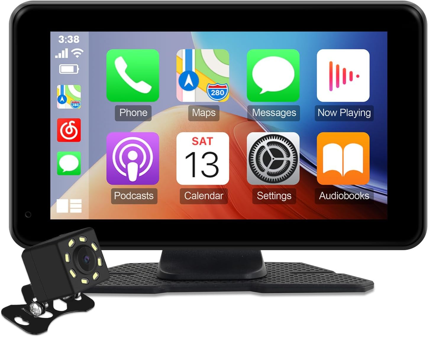 7″ HD Portable Wireless Carplay for Car Stereo Touch Screen with Apple Carplay &
