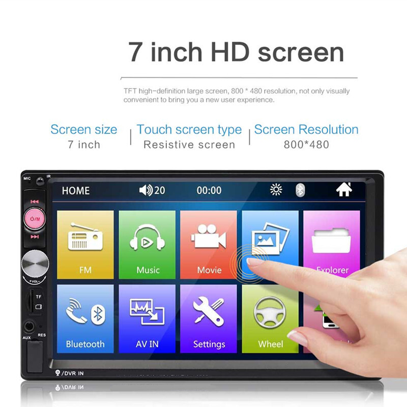 2 Din 7″ HD Touch Screen Autoradio MP5 Stereo Multimedia Player Radio Auto Audio
