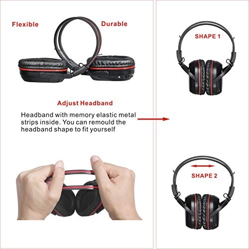 Infrared Headphones for Car DVD, Not Bluetooth, Universal 2 Channel IR