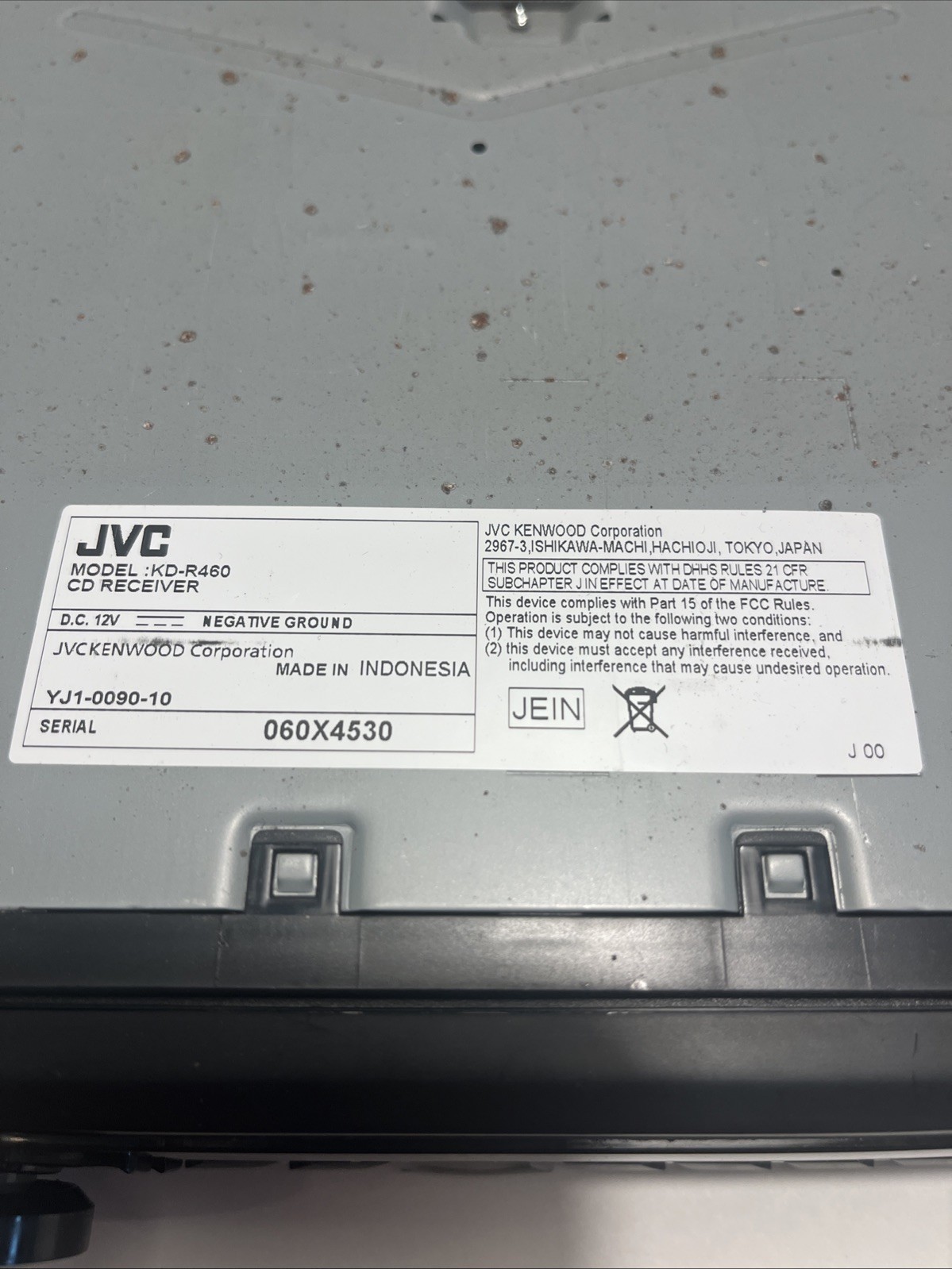 JVC KD-R460 1-DIN Car Stereo CD Receiver