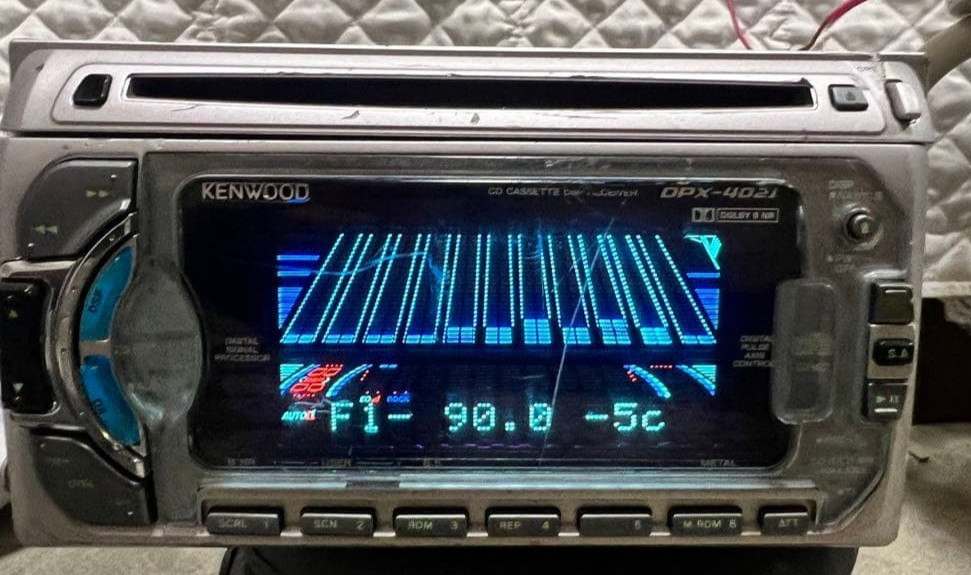 Kenwood DPX-4021 2DIN Car Audio CD CD-R/RW Cassette Player EASY DSP Bluetooth