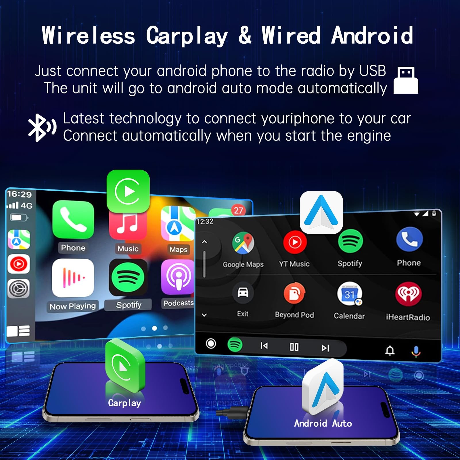 Ezonetronics For 2013-2017 Nissan Sentra Radiobuilt-In Carplayandroid Auto 2G