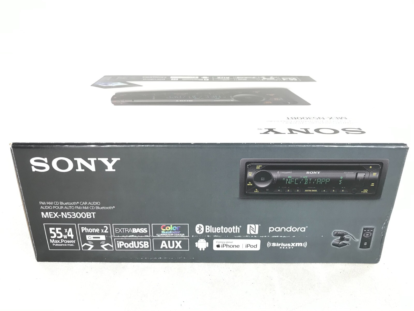Sony MEX-N5300BT Bluetooth CD Extra Bass 55w x 4 Android iPhone AM FM XM USB Aux