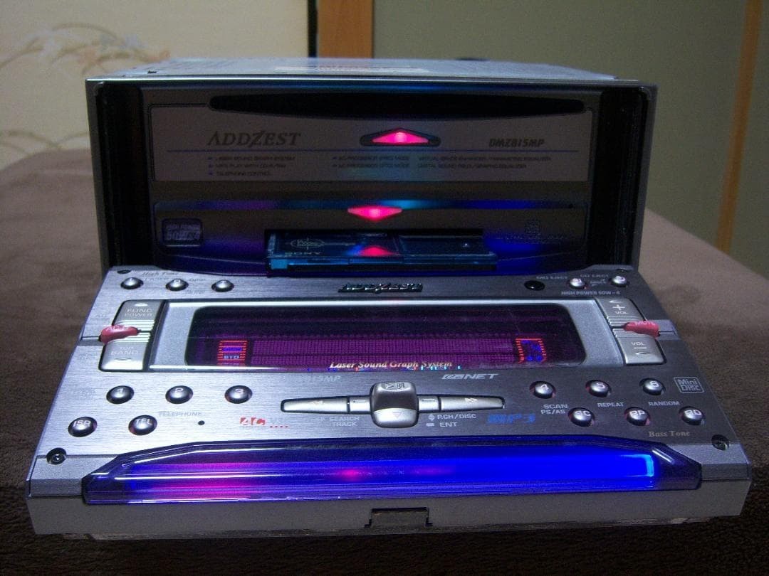 ADDZEST DMZ815MP Car Audio CD MD MP3 Player 2DIN CeNET 50W-4 Laser Sound Tested