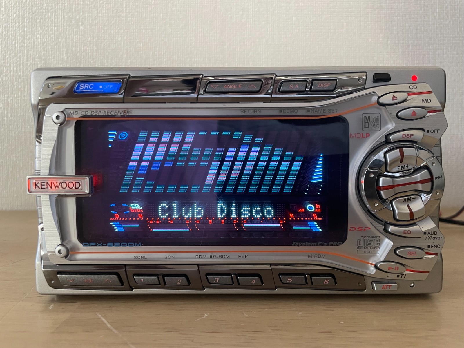 Kenwood DPX-6200M 2DIN Car Audio CD MD Player Added Bluetooth Tested Working